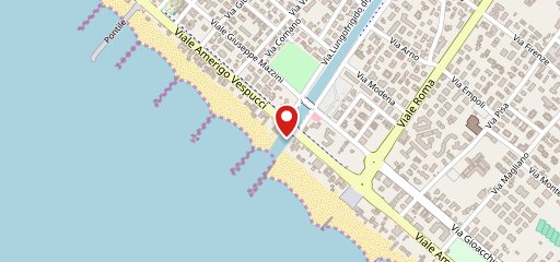 Ristorante Circolo della Vela di Marina di Massa sulla mappa