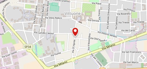 Pizzeria del maestro Vittuone sulla mappa