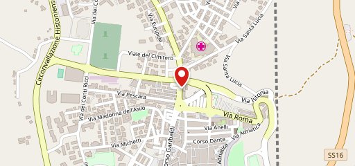 Impasto pizza e pane sulla mappa