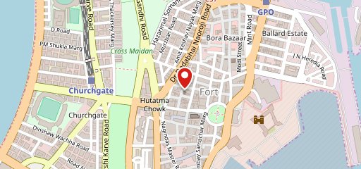 India restaurant on map