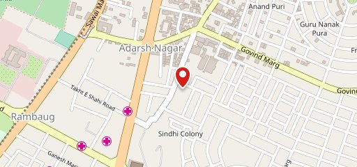 Jaipur cafe on map