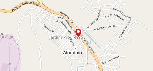 Js Lanches Alumínio no mapa