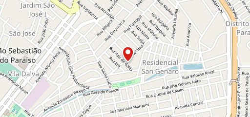 J.S. Refeições no mapa