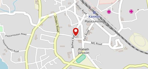 Club Cafe kannur on map