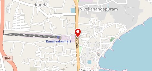 Kanyakumari on map