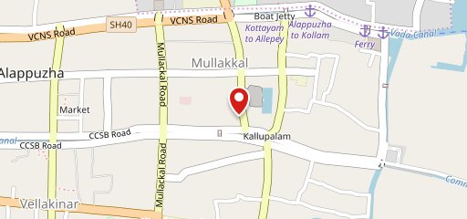 Kream Korner, Alappuzha on map