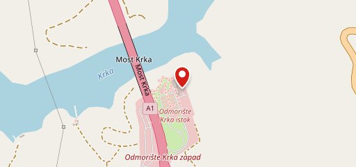 Krka Belvedere sulla mappa