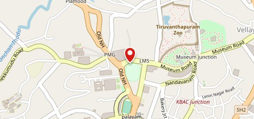 Mascot Hotel Sayahna Garden Restaurant (KTDC) on map