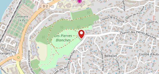 LA MESA - les pierres blanches - Sète sur la carte