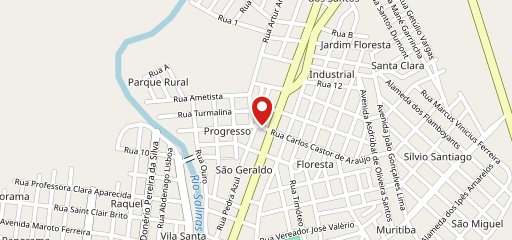 Lachonete B & S Delicias no mapa