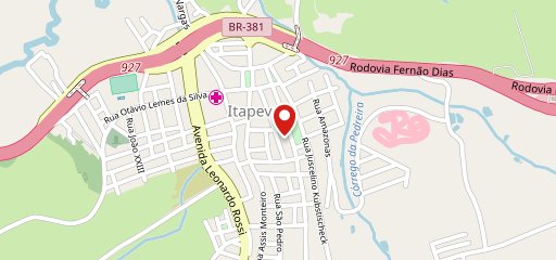 Lanches do Gordone's no mapa