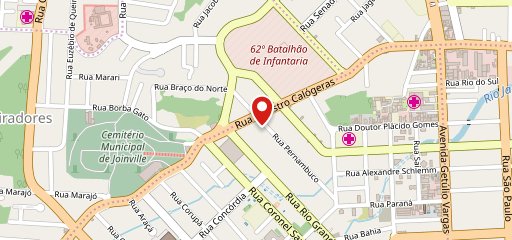 Leaves Atiradores no mapa