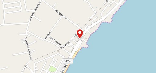 Lounge Bar Bistot del Lido Scogliera Bianca sulla mappa