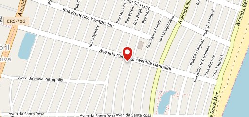 Lua Mar Pizzaria no mapa