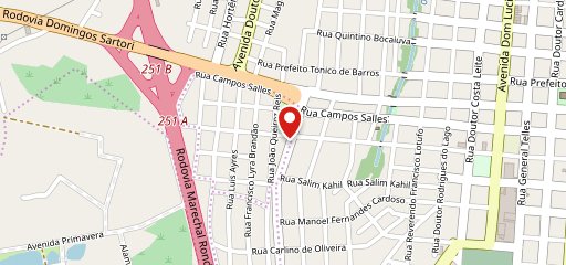 Mac fritas lanches no mapa