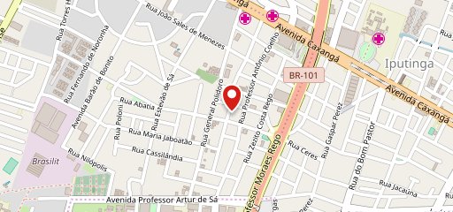 Machadu's Pães e Pizzas no mapa