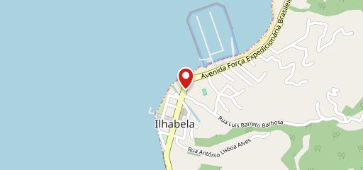Mar de Ilhabela no mapa