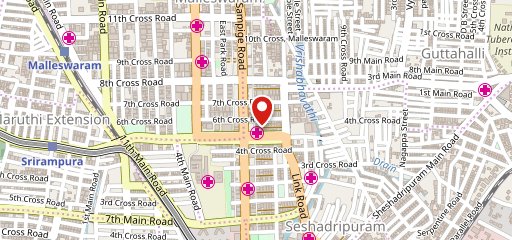 Marata parcel corner on map