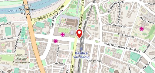 McDonald's Roma Basilica San Paolo sulla mappa