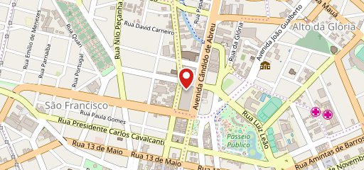 McDonald's Shopping Mueller Curitiba no mapa