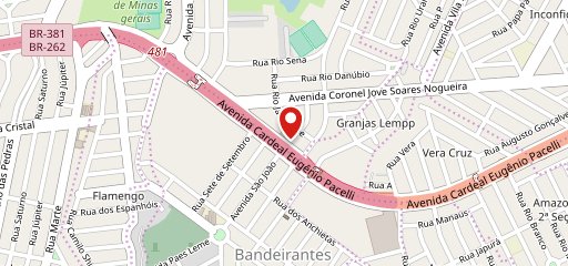 McDonald's Fernão Dias Contagem no mapa