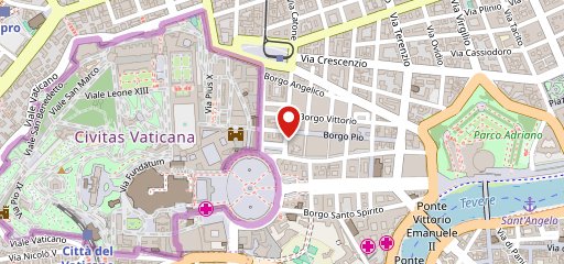 McDonald's Roma Borgo Pio sulla mappa