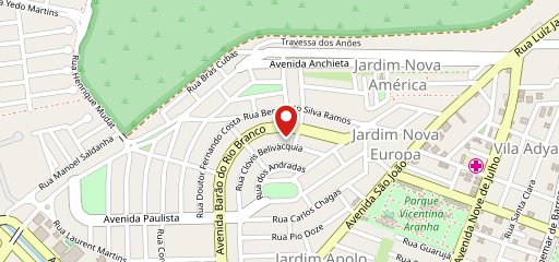 Mio Sogno di Gelato - Rio Branco no mapa