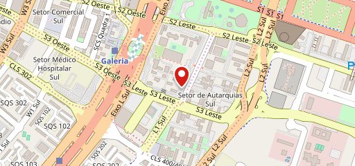 Donburi Cozinha Nikkei Asa Sul no mapa