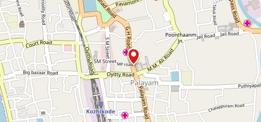 Modern Cool Bar and Fruits on map