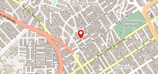 Motique Restaurante em Pinheiros no mapa