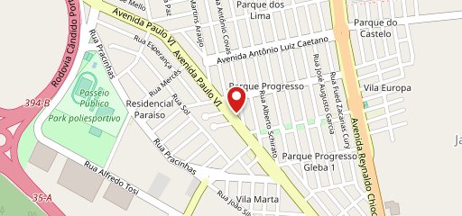 Mozzarella Pizzaria no mapa