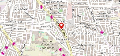 Nandhana Palace - Andhra Style - New Bel Road on map