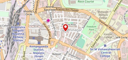 Nandhini Deluxe - Andhra Restaurant - Gandhinagar on map