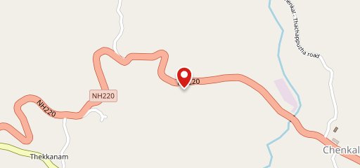 Orange restaurant and fast food on map