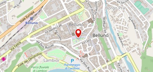Osteria dal Bocia Belluno sulla mappa