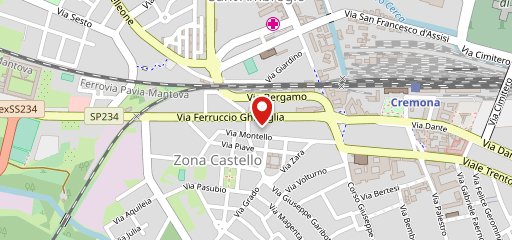 Osteria dell'oca sulla mappa