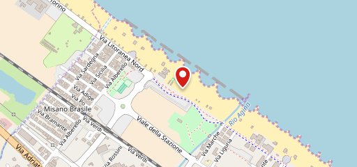 Osteria la Mucca in Spiaggia sulla mappa