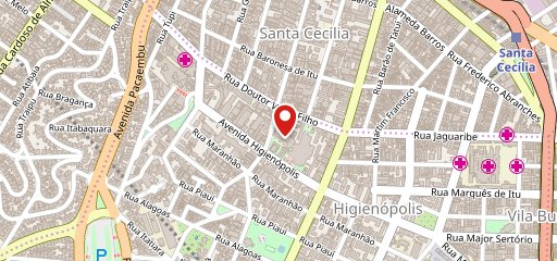 Outback Steakhouse Shopping Pátio Higienópolis no mapa