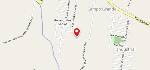 Pizzaria e lanches do magrão no mapa