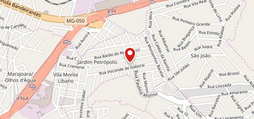 Padaria Irmãos Coragem no mapa