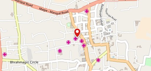 Pai Tiffins Udupi brahmagiri on map