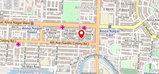 Palmshore Restaurant Anna Nagar on map