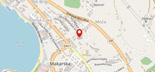 Papar Grill Makarska sulla mappa