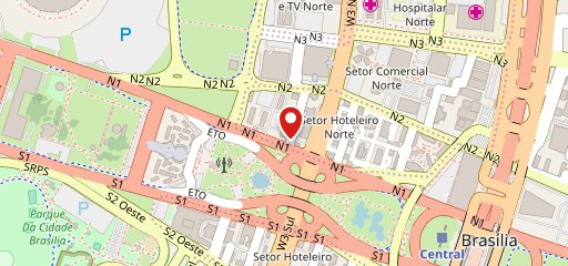 Paradise World Class Club Brasília no mapa