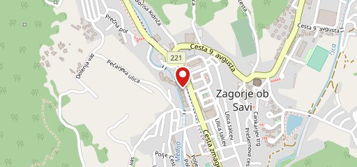 Parco caffe sulla mappa