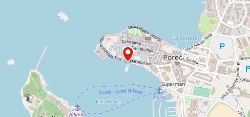 Wine & Tapas bar PARENTINO - Porec sulla mappa