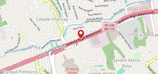 Passarela do Peixe Frito no mapa