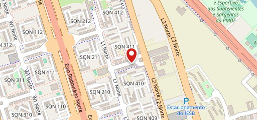 Pasta Way - Asa Norte no mapa