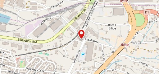 Pekara Solin sur la carte