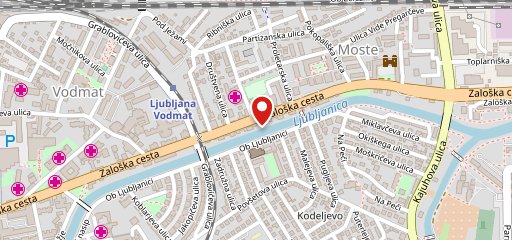 Pekarna Pečjak, trgovina Zaloška sulla mappa